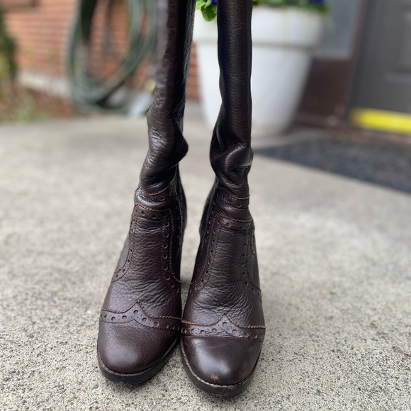 Michael Kors designer label boots with Brogueing - Picture 6 of 6